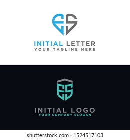 ES Set Logo modern graphic design, Inspirational logo design for all companies. -Vectors