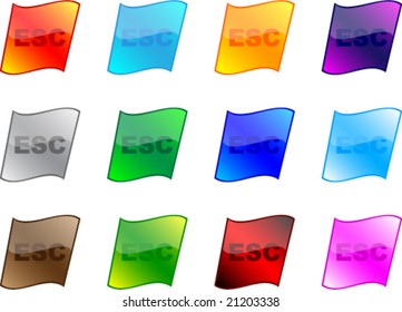 ESC buttons different colors