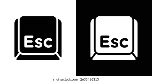 Esc icon concept, vector illustration
