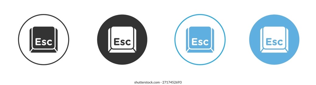 Esc icon. Graphic icon design template