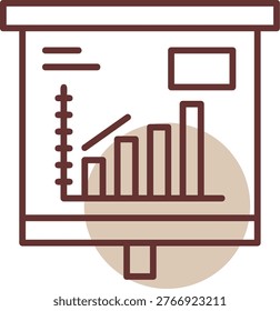 Escalating Bar Graph New Icon Design Creative