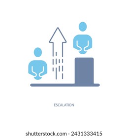 escalation concept line icon. Simple element illustration. escalation concept outline symbol design.