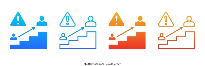 ícone Matriz de Escalação folha de vários estilos coleção