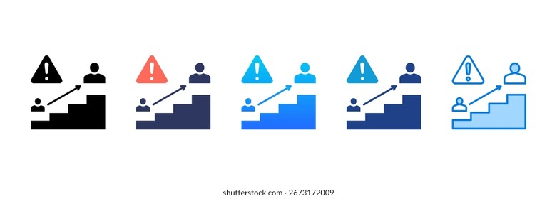 ícone Matriz de Escalação folha de vários estilos coleção