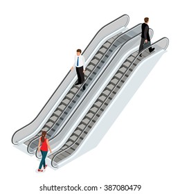  Escalator architecture stair, elevator. An escalator vertical transportation in the form of a moving staircase. Transport device for carrying people between floors of a building.