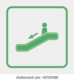 Escalator down Icon.