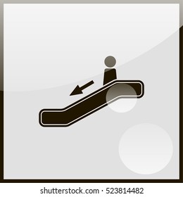Escalator down Icon.