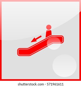 Escalator down Icon.