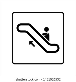 Escalator Elevator Icon Design Vector Art Illustration