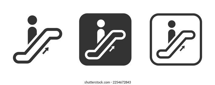 Colección de iconos vectoriales gráficos de escalación 