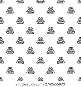 Escalator icon background showing repeating mechanical stairs for transport designs