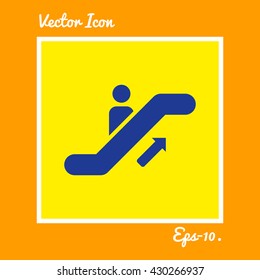 Escalator Icon. Eps-10.