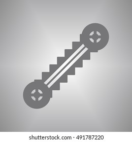 Escalator  icon. Flat design.