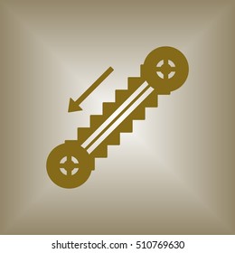 Escalator  icon. Flat design.