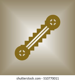 Escalator  icon. Flat design.