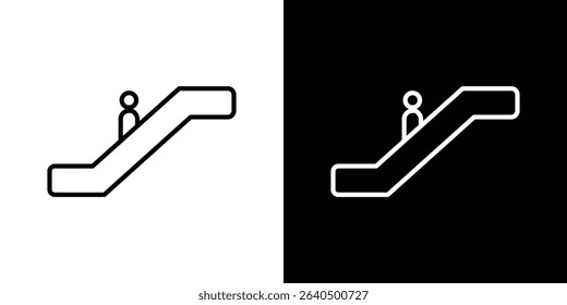 Escalator icon Graphic vector set for ui design