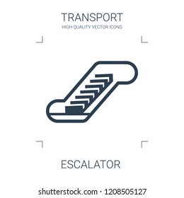 escalator icon. high quality filled escalator icon on white background. from transport collection flat trendy vector escalator symbol. use for web and mobile