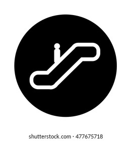 escalator icon illustration design