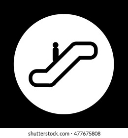 escalator icon illustration design