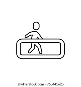 escalator icon illustration isolated vector sign symbol