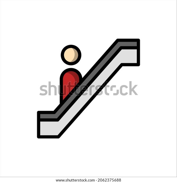 escalator icon\
illustration vector\
graphic