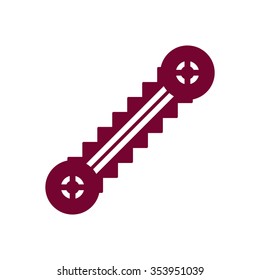 escalator   icon,  isolated. Flat  design.