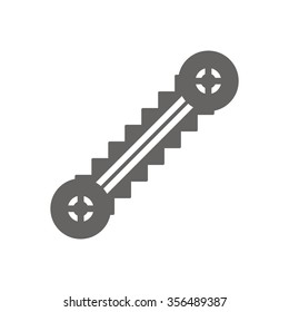 escalator    icon,  isolated. Flat  design.