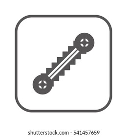 Escalator   icon,  isolated. Flat  design.
