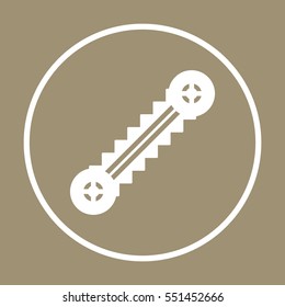 Escalator   icon,  isolated. Flat  design.