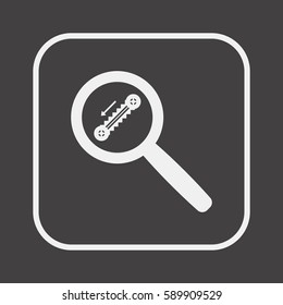 Escalator    icon, isolated. Flat  design. 