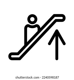 icono de escalador o logotipo símbolo de signo aislado ilustración vectorial - iconos vectoriales de estilo negro de alta calidad
