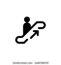 Rolltreppe Symbol für öffentliches Schild. Vektorillustration EPS10 Illustration