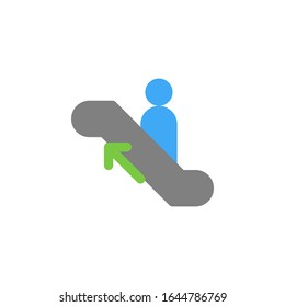Rolltreppe Symbol für öffentliches Schild. Vektorillustration EPS10 Illustration