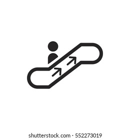 escalator icon. sign design