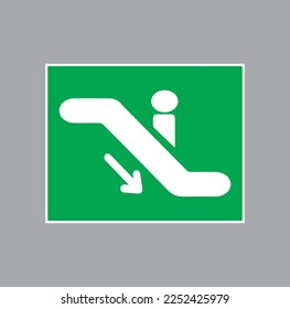 escalator icon sign isolated on background trendy