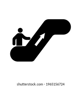 escalator icon. with a simple design.
