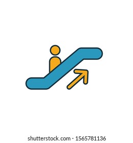 Escalator Up icon. Simple element from shopping center sign icons collection. Creative Escalator Up icon ui, ux, apps, software and infographics.