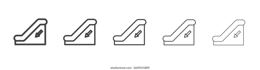 escalator icon simple illustration collection symbol