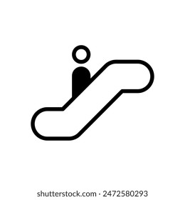 escalator icon symbol vector template