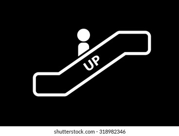 Escalator Icon. Vector