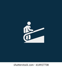 Escalator up Icon Vector