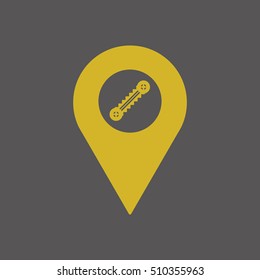  Escalator icon ,vector. Flat design.