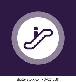 Escalator icon . Vector illustration