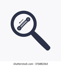 escalator  icon, vector illustration. Flat design  