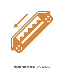 escalator  icon, vector illustration. Flat design style