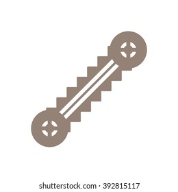 escalator  icon, vector illustration. Flat design style