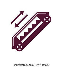 escalator  icon, vector illustration. Flat design style