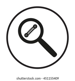 escalator  icon, vector illustration. Flat design style