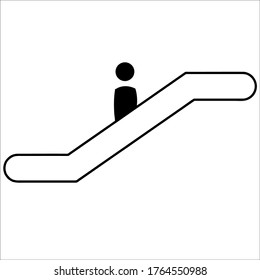 plantilla de logotipo de ilustración vectorial de icono de escalación