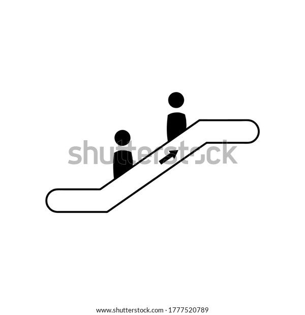 Escalator Icon Vector Illustration Logo Template Stock Vector (Royalty ...